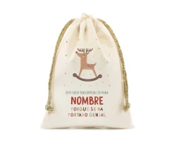 Tutete Saco Pequeño Personalizado Rudolph^ Sacos Navidad Personalizados
