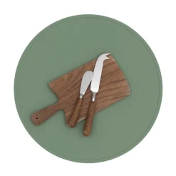 We Might Be Tiny Salvamanteles Silicona Round Sage^ Salvamanteles Infantiles