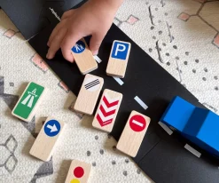 Niños Way To Play Señales de Tráfico de Madera