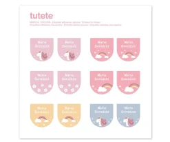 Tutete Sello Personalizado + Combinado Termo y Pegatinas Magical Unicorn