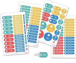 Tutete Sello Personalizado Gran Estrella + Combinado Termo y Pegatinas Parchís Estrella