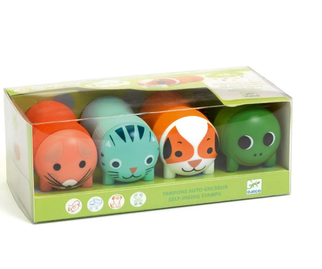 Niños Djeco Sellos Animales de Jardín