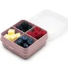 Melii Set 4 Compartimentos Snackle Box Petite Rosa^ Fiambreras Infantiles