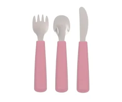 We Might Be Tiny Set 3 Cubiertos Feedie Dusty Rose^ Cubiertos Infantiles