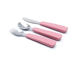 We Might Be Tiny Set 3 Cubiertos Feedie Dusty Rose^ Cubiertos Infantiles