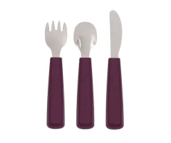 We Might Be Tiny Set 3 Cubiertos Feedie Plum^ Cubiertos Infantiles