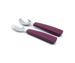 We Might Be Tiny Set 2 Cubiertos Feedie Plum^ Cubiertos Infantiles