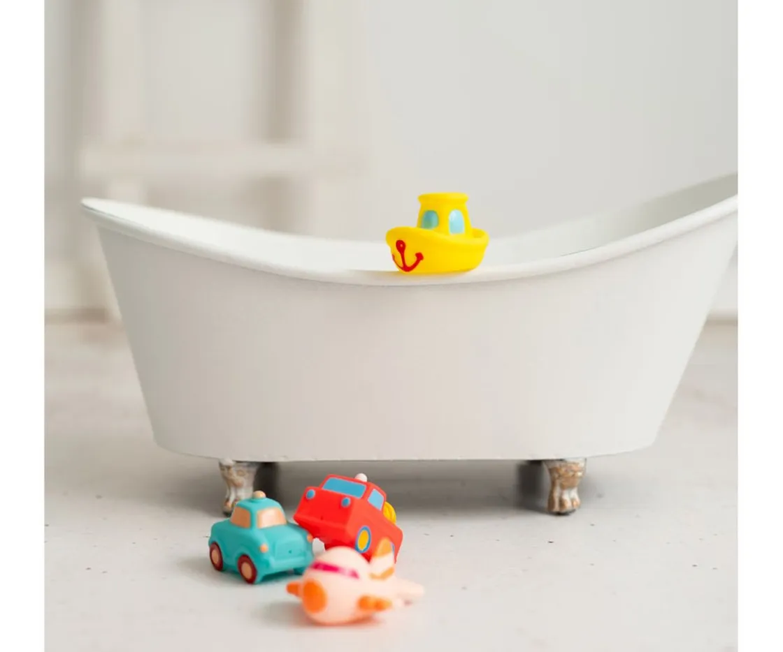 Niños Olmitos Set 4 Juguetes de Baño Vehicles