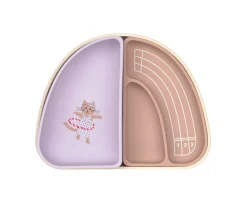 Lassig Set 3 Platos Silicona Tiny Team Cat^ Vajilla Infantil