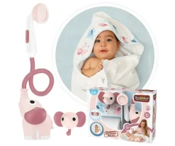 Niños Yookidoo Set Baño Ducha Elefante y Capa Rosa