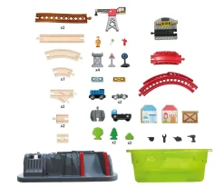 Hape Set Construcción Ferrocarril^Niños Juguetes Niños 3 Años