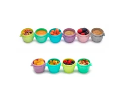 Melii Set de 10 Contenedores para Alimentos^ Fiambreras Infantiles