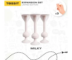 Niños TOSSIT Set de 3 Dardos de Silicona con Ventosa Milky