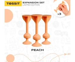 Niños TOSSIT Set de 3 Dardos de Silicona con Ventosa Peach