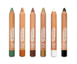 Niños Namaki Set de 6 Lápices Maquillaje Colores Vida Salvaje