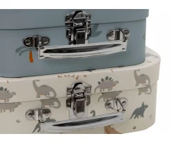 Jollein Set de 2 Maletas Roarsome^Niños Organizadores De Juguetes