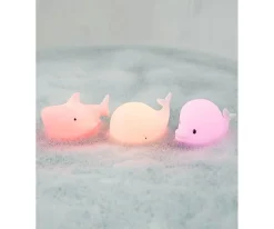 Niños Rabbit & Friends Set de 3 Mini Lámparas Océano Delfín, Ballena y Tiburón