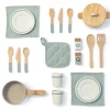 Niños Musterkind Set de Cocina y Vajilla Aronia Blanco/Gris 20 piezas