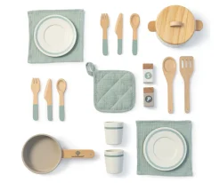 Niños Musterkind Set de Cocina y Vajilla Aronia Blanco/Gris 20 piezas