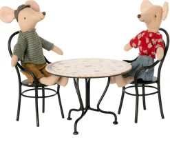 Maileg Set de Comedor con 2 Sillas^Niños Casa De Muñecas De Madera