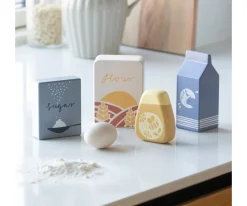 Niños Sebra Set de Comestibles de Madera