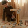 Niños Little Dutch Set de Construcción con Grúa de Madera FSC