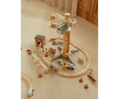 Niños Little Dutch Set de Construcción con Grúa de Madera FSC
