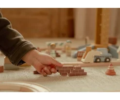 Niños Little Dutch Set de Construcción con Grúa de Madera FSC