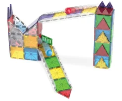 Niños Magna-Tiles Set de Construcción Rail Racers Deluxe 90 piezas