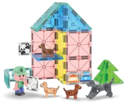 Magna-Tiles Set de Construcción Puppy Park 27 piezas^Niños Juguetes Niños 6 Años