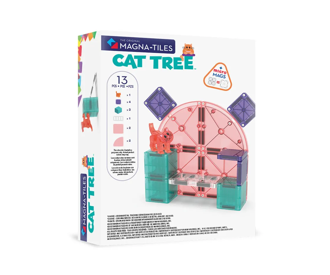 Niños Magna-Tiles Set de Construcción Cat Tree 13 piezas