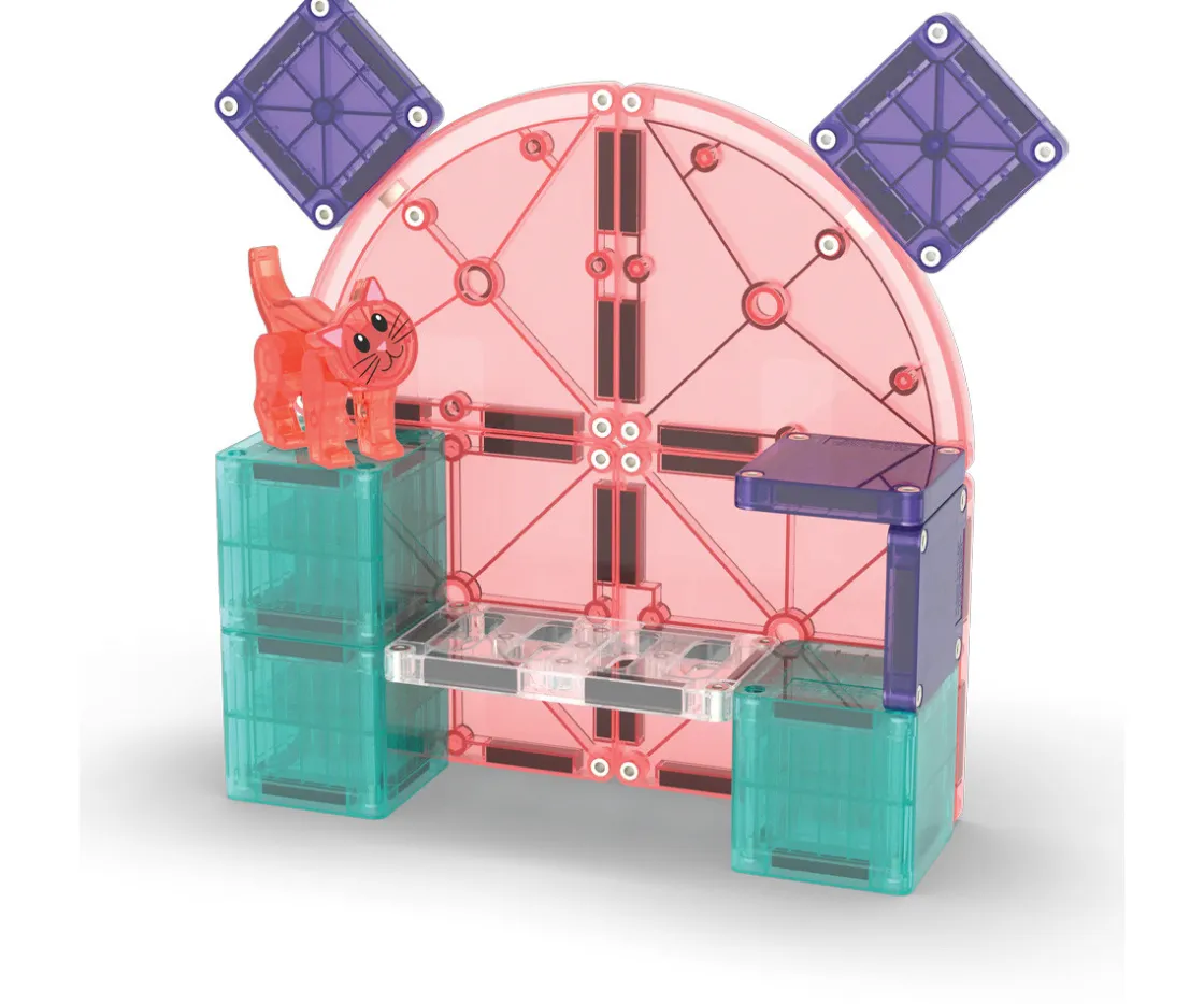 Niños Magna-Tiles Set de Construcción Cat Tree 13 piezas