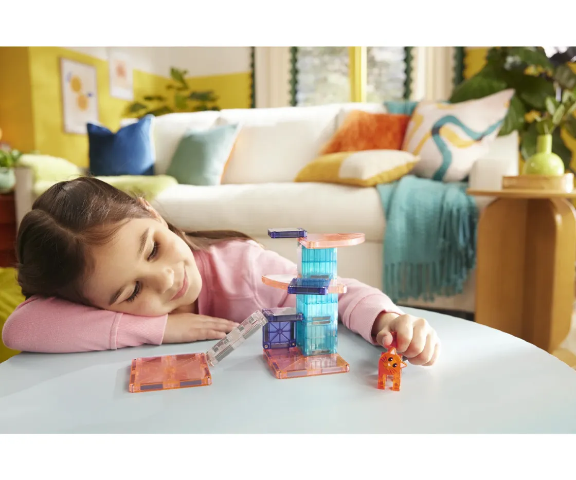 Niños Magna-Tiles Set de Construcción Cat Tree 13 piezas