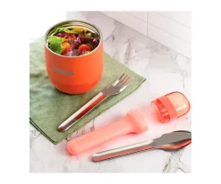 Zoku Set de Cubiertos de Viaje Rosa