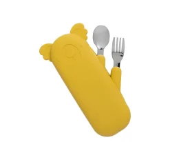 The Cotton Cloud Set de Cubiertos Koala Zoe Mostaza