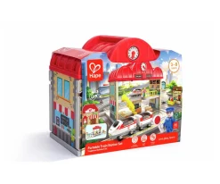 Niños Hape Set de Estación de Tren Portátil 40 Piezas