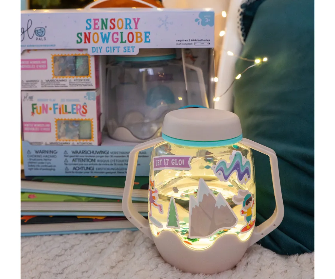 Niños Glo Pals Set de Jarra y Rellenos Sensoriales Nieve