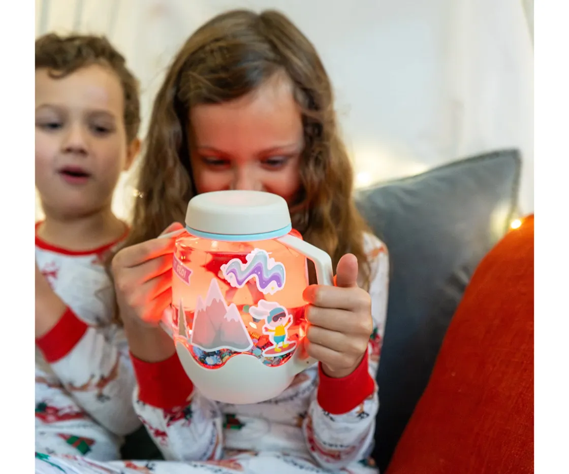 Niños Glo Pals Set de Jarra y Rellenos Sensoriales Nieve
