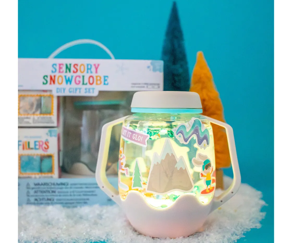 Niños Glo Pals Set de Jarra y Rellenos Sensoriales Nieve