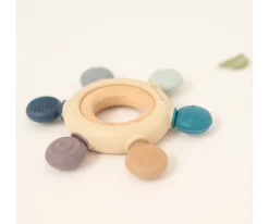 Niños Olmitos Set de Mordedores Sensoriales Silicona Blue