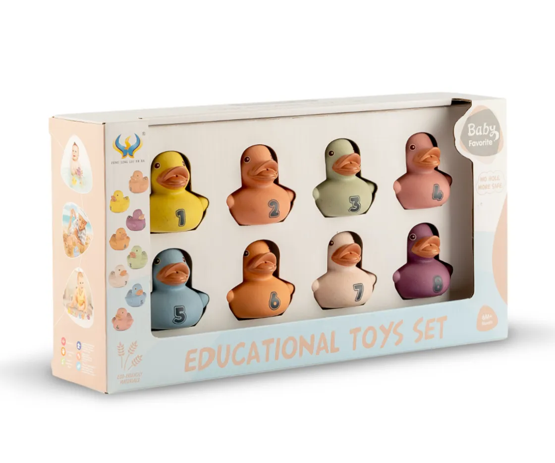 Niños Así Toys Set de Ocho Patitos para el Baño
