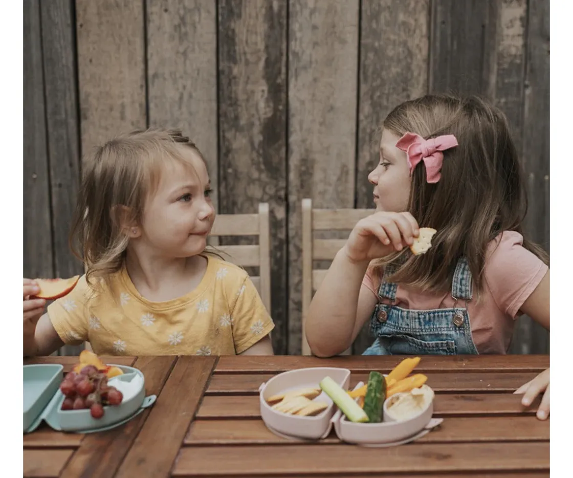 Miniware Set de Plato y Cuchara de Silicona Plegable Sage^ Vajilla Infantil