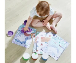 Hape Set Pintura de Dedos^Niños Manualidades Para Niños