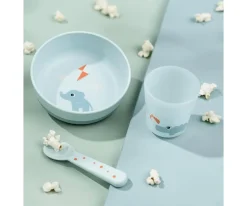 Done by Deer Set Primera Vajilla Playground Blue^ Vajilla Infantil