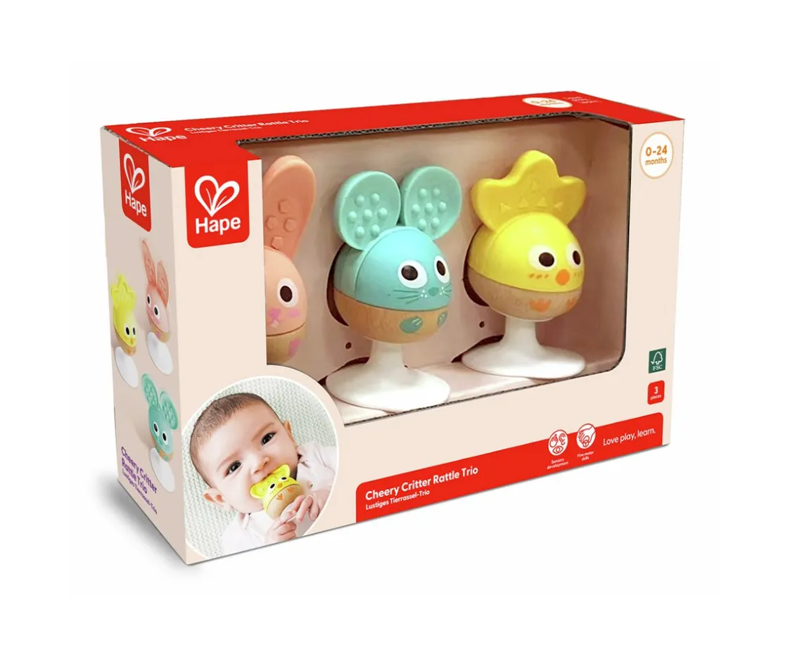 Hape Set Sonajeros y Mordedores Adhesivos