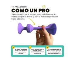 Niños TOSSIT Set Starter de 7 Dardos de Silicona con Ventosa Amarillo + Azul