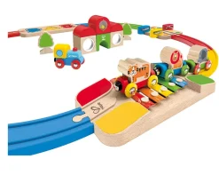 Niños Hape Set Tren Arcoiris