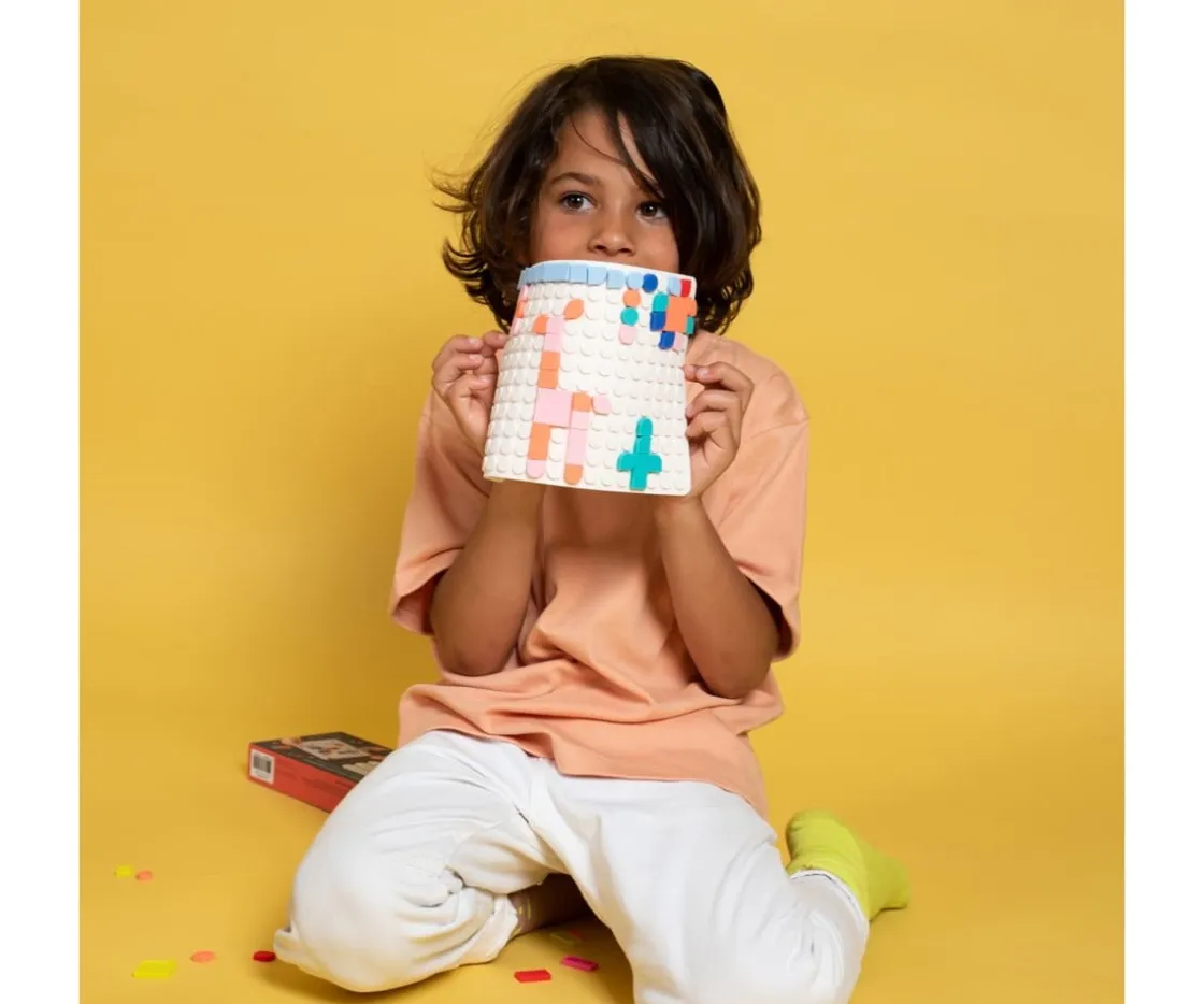 Niños SUPER PETIT SILIPOP Mosaico POP-ON White