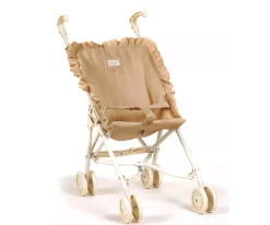 Minikane Silleta Grande para Muñecas con Volantes Cream Chassis^Niños Carritos Muñecas