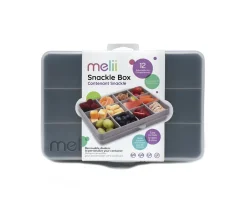 Melii Snackle Box Grey^ Fiambreras Infantiles